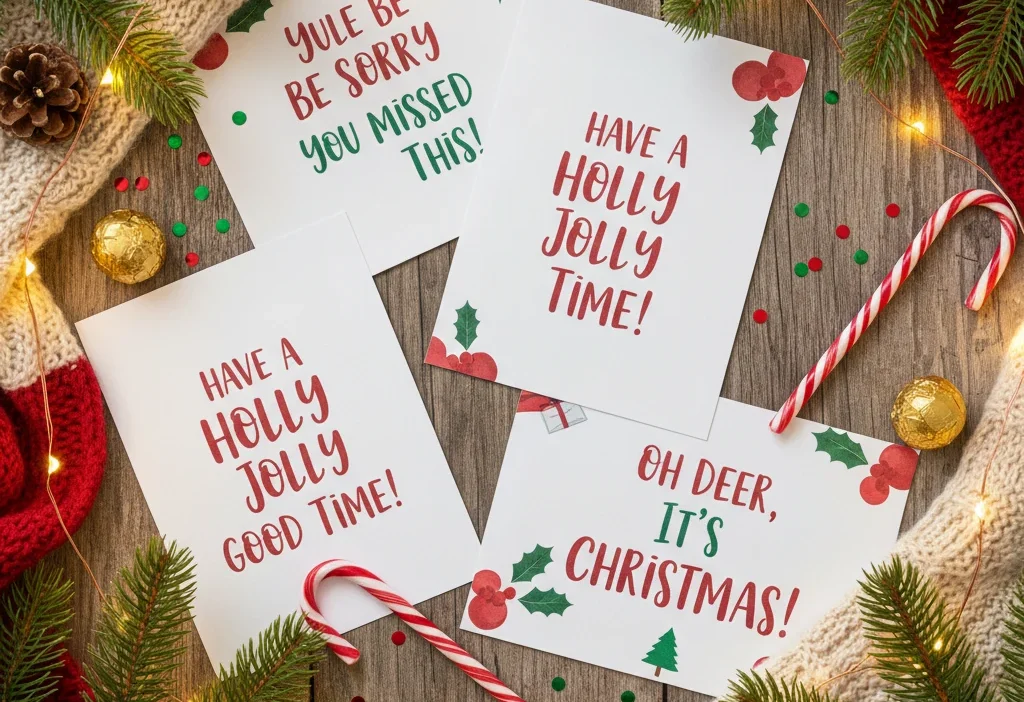 christmas card puns