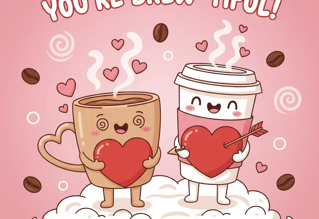 coffee valentines puns