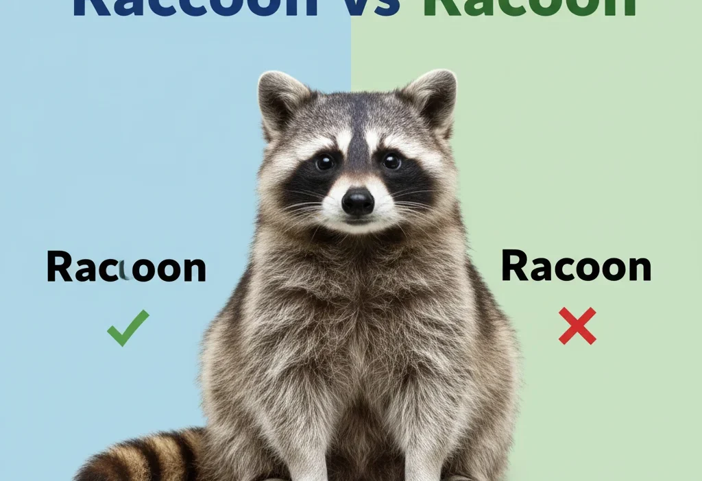 raccoon or racoon