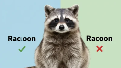 raccoon or racoon
