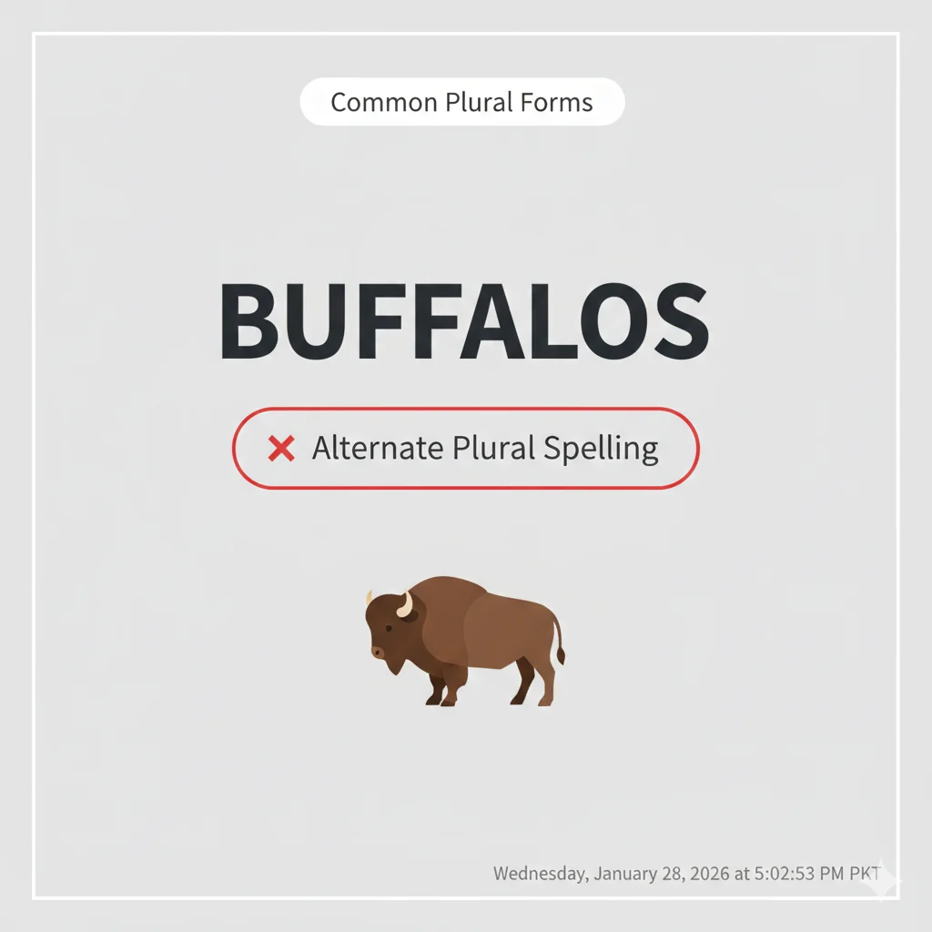 buffaloes or buffalos