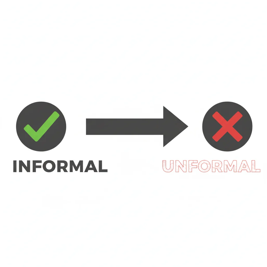 unformal or informal