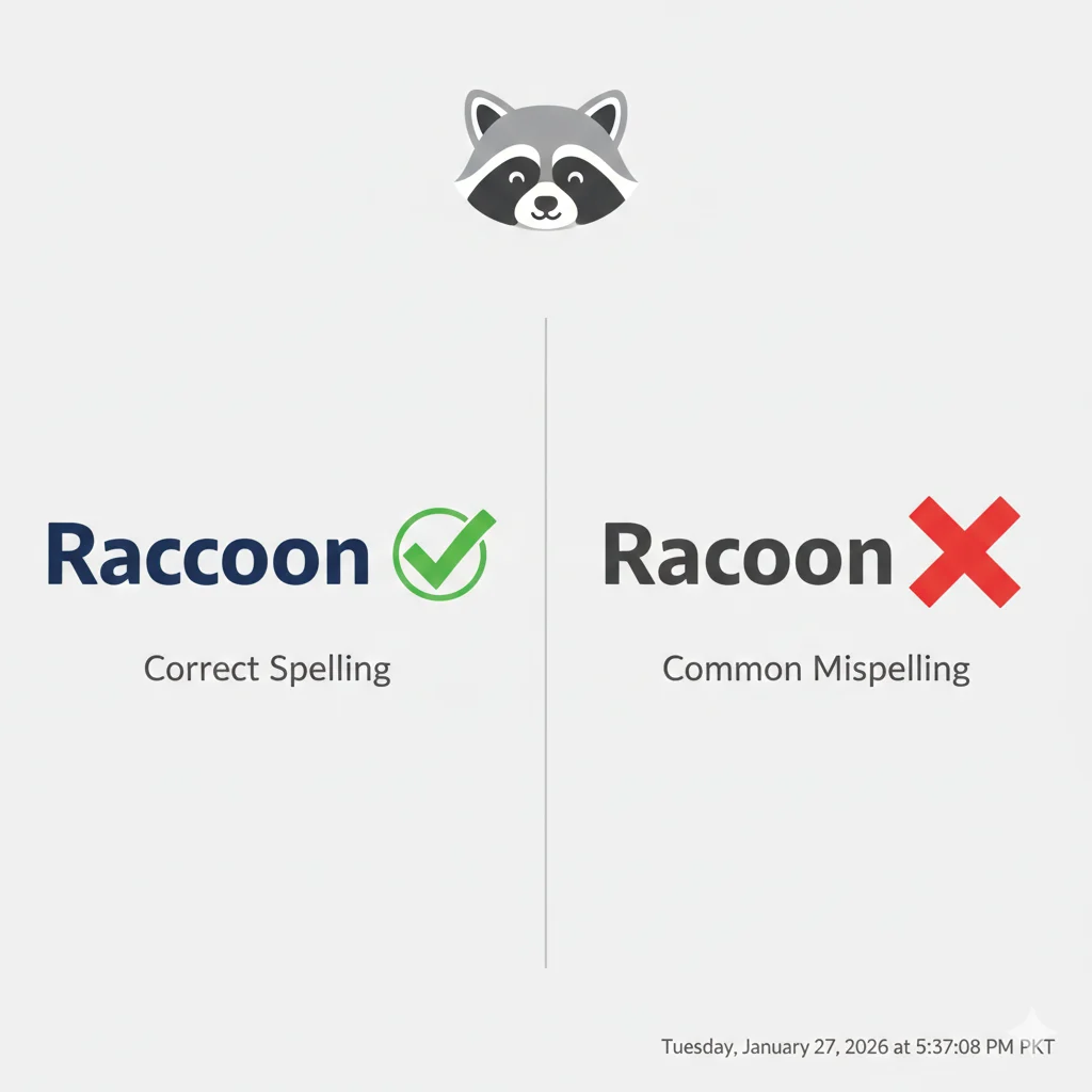 raccoon or racoon