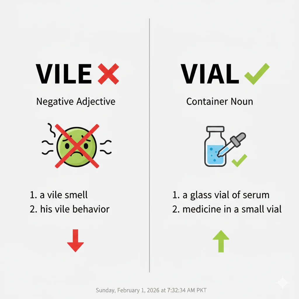 vile or vial
