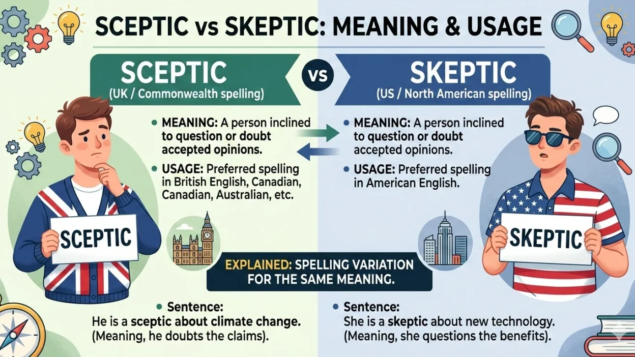 sceptic or skeptic