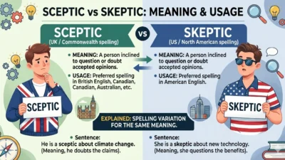 sceptic or skeptic