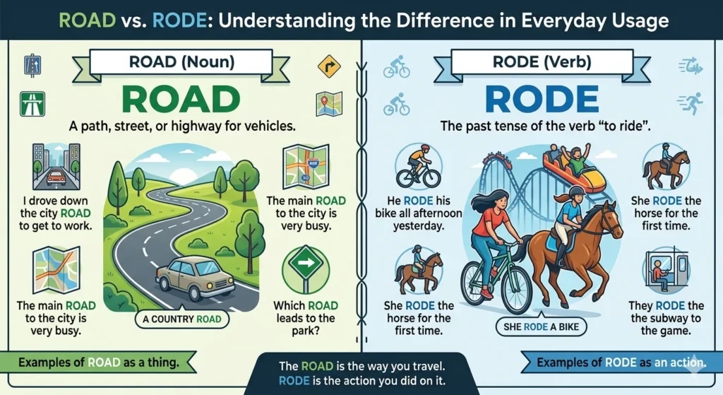 road or rode