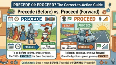 proceed or precede