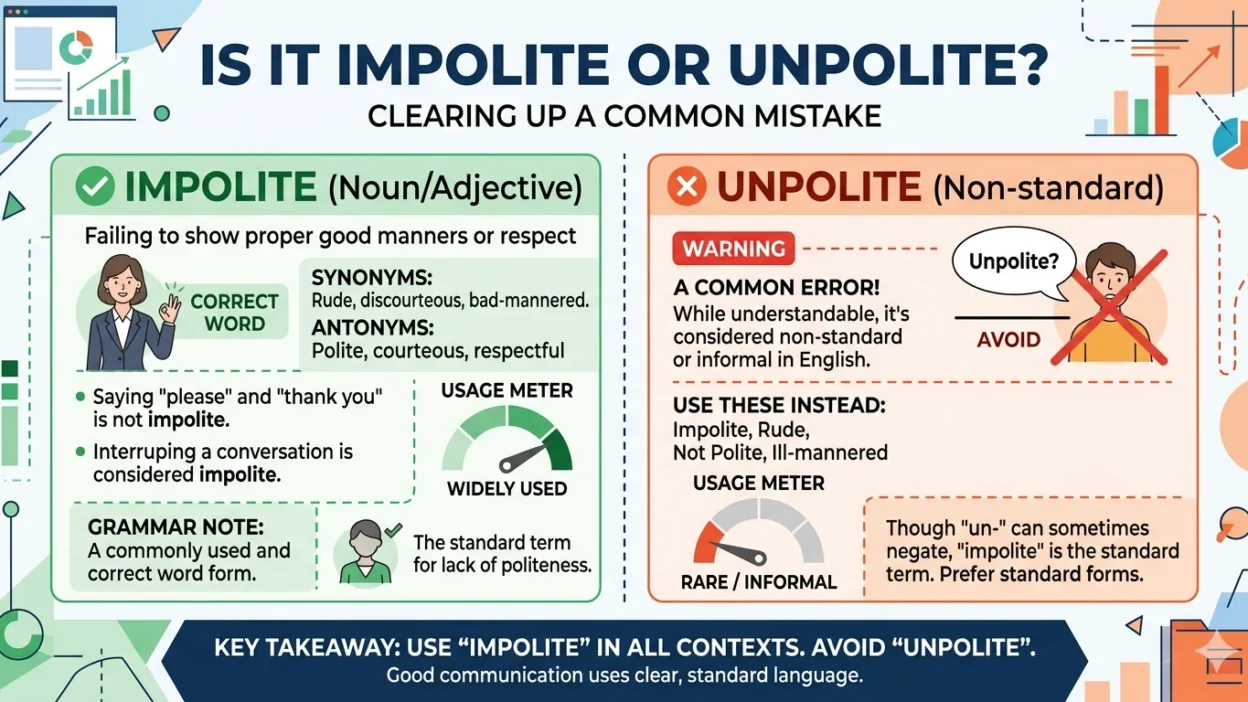 unpolite or impolite