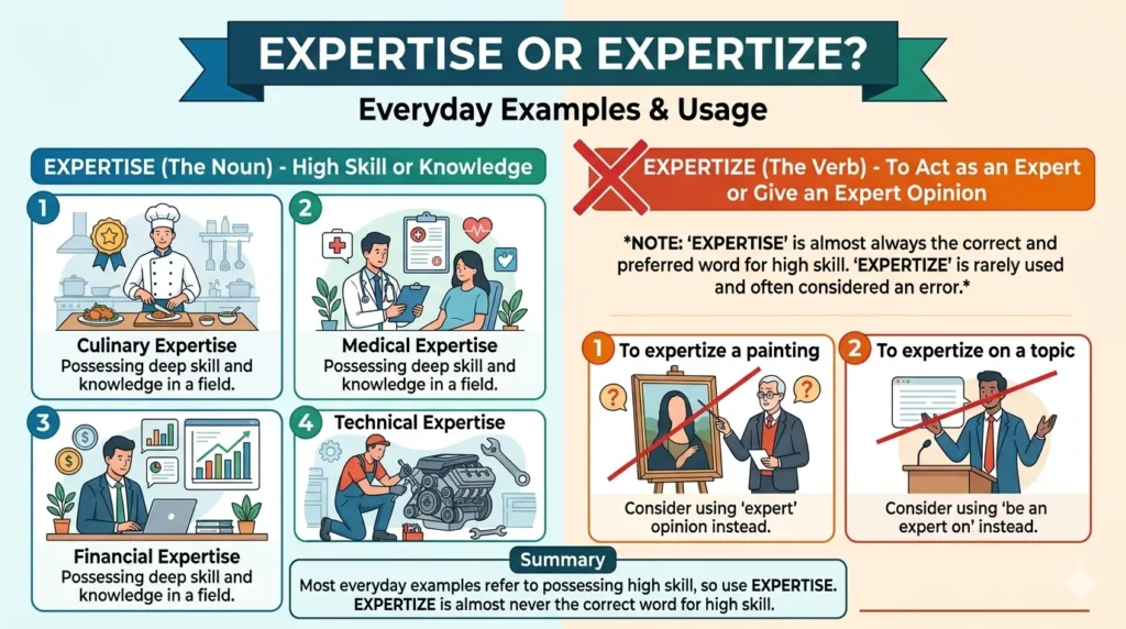 expertize or expertise