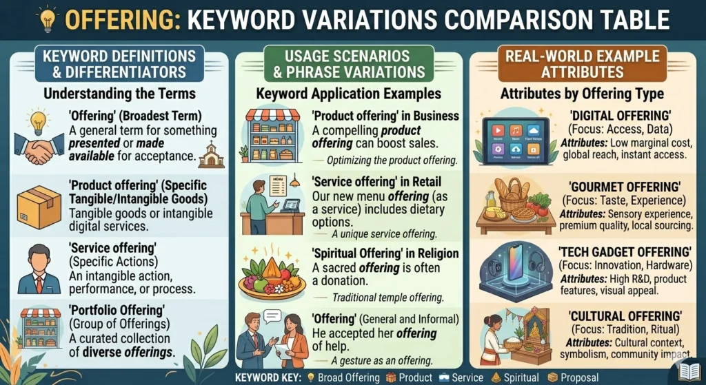 offerring or offering