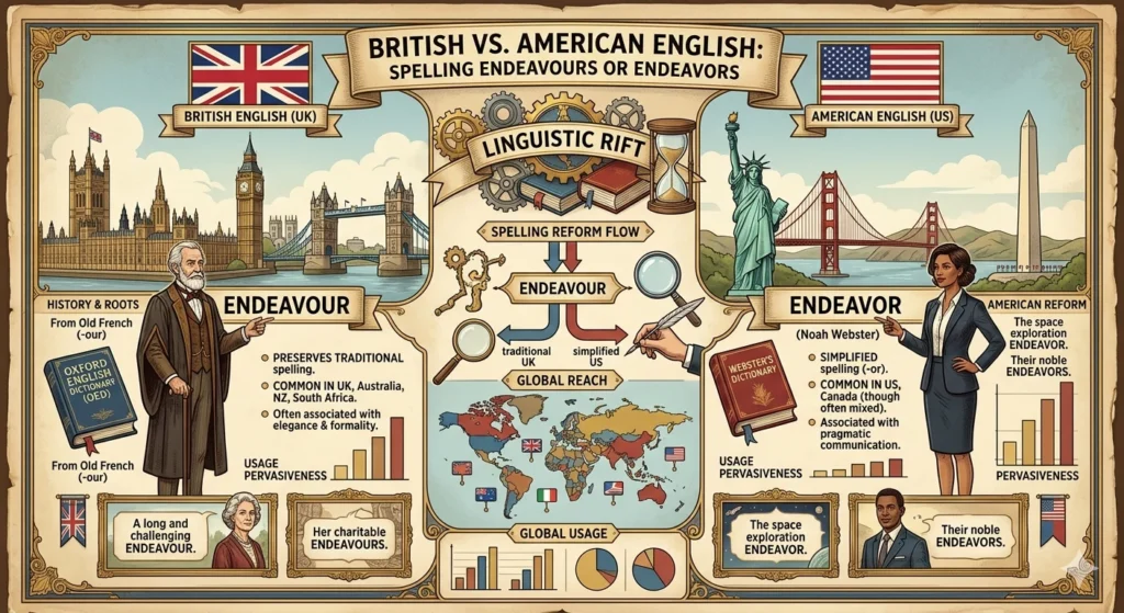 endeavors or endeavours