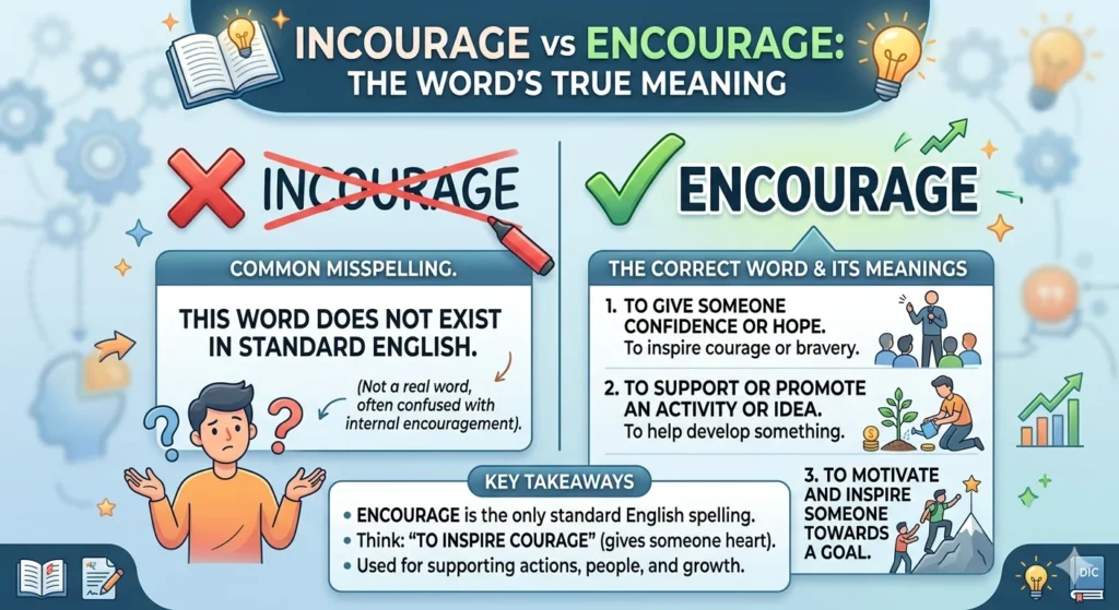 incourage or encourage