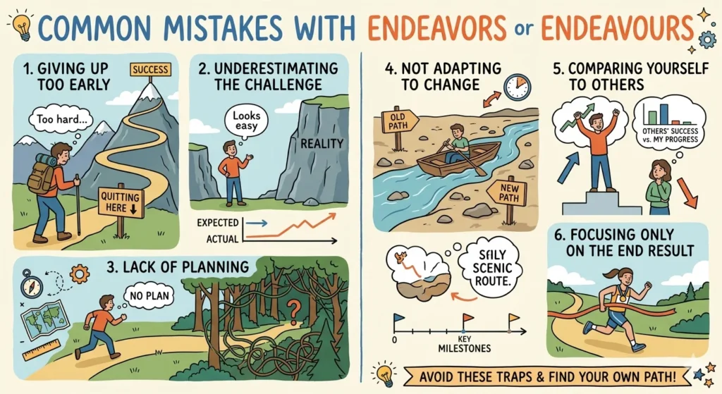 endeavors or endeavours