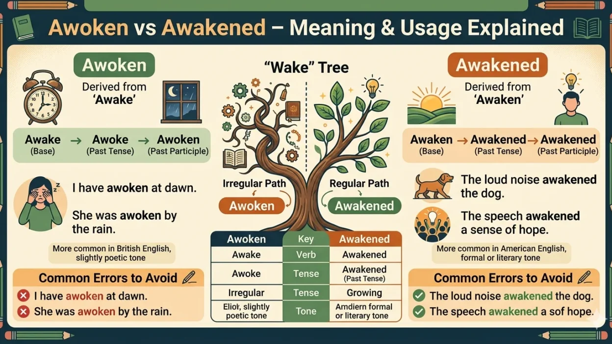 awoken or awakened