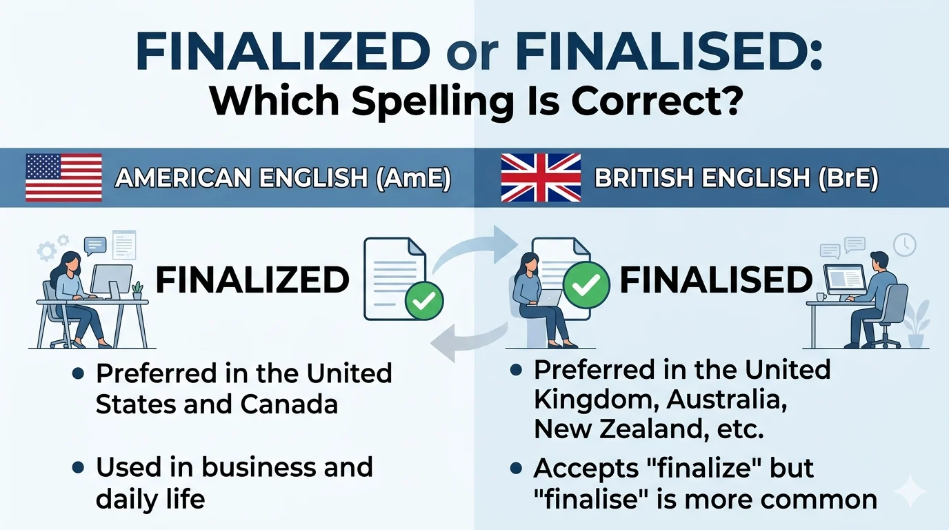Finalized Image Finalised or Finalized: Which Spelling Is Correct? 📚