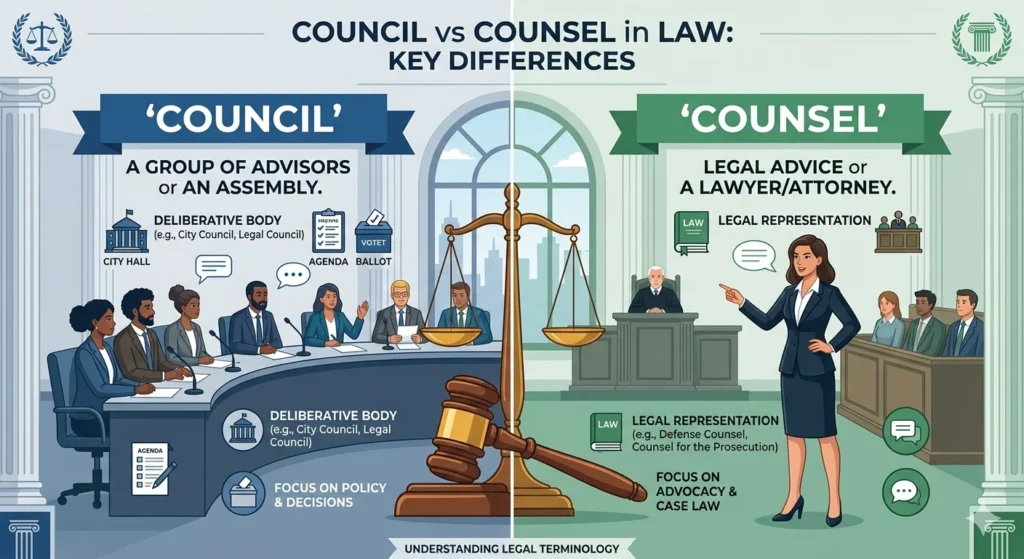 council vs counsel