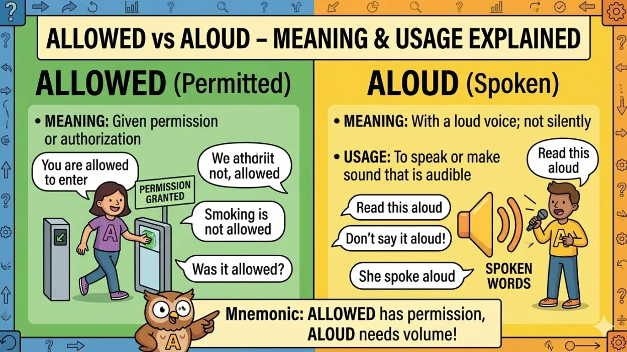 allowed vs aloud