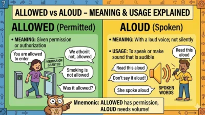allowed vs aloud