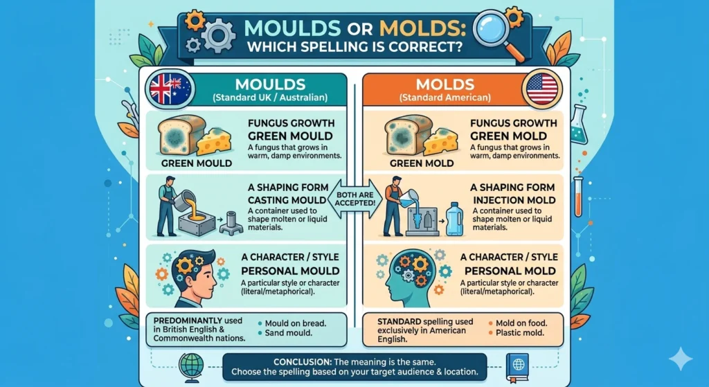 moulds or molds