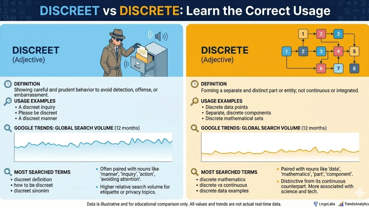 discreet vs discrete