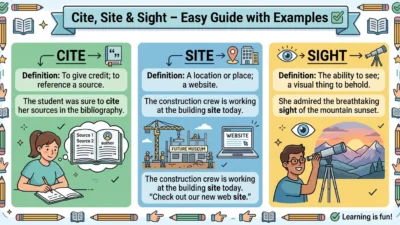 cite vs site vs sight