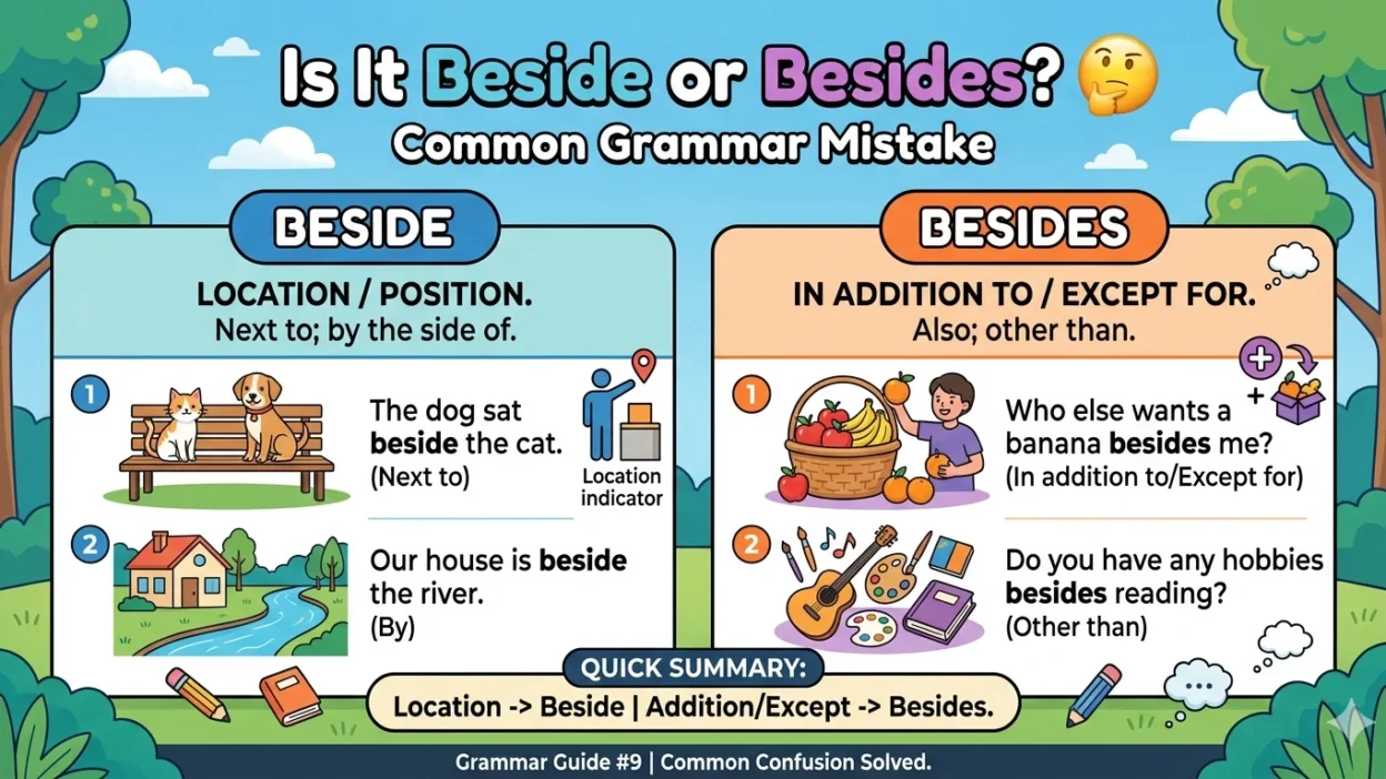 beside vs besides