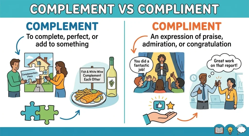 complement vs compliment