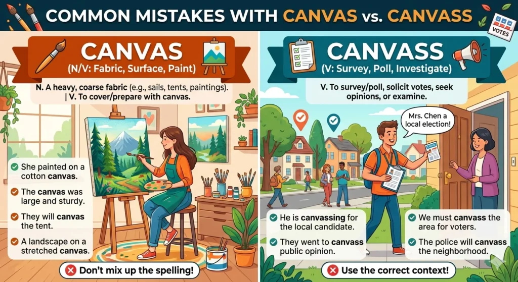 canvas vs canvass