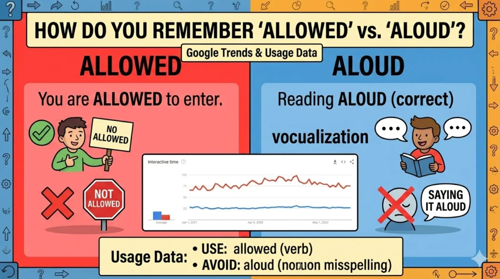 allowed vs aloud