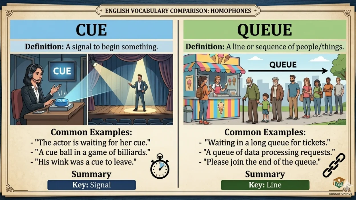 cue vs queue