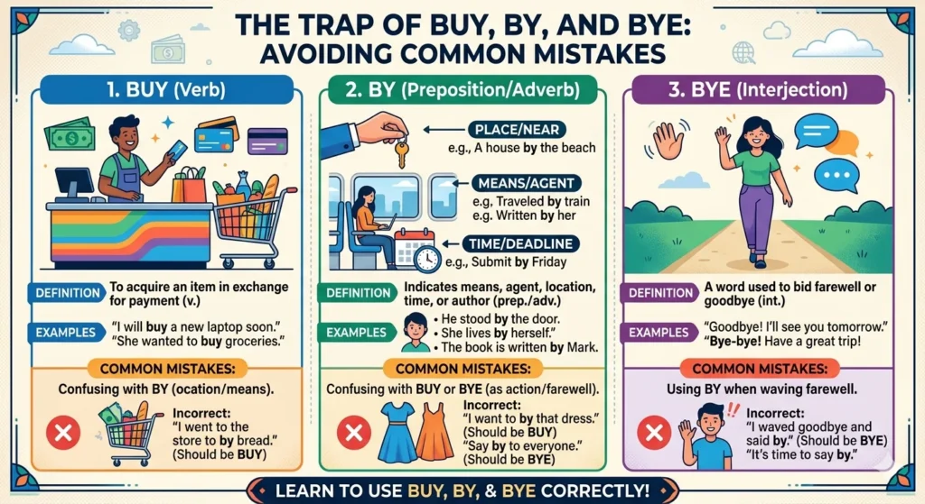 buy vs by vs bye
