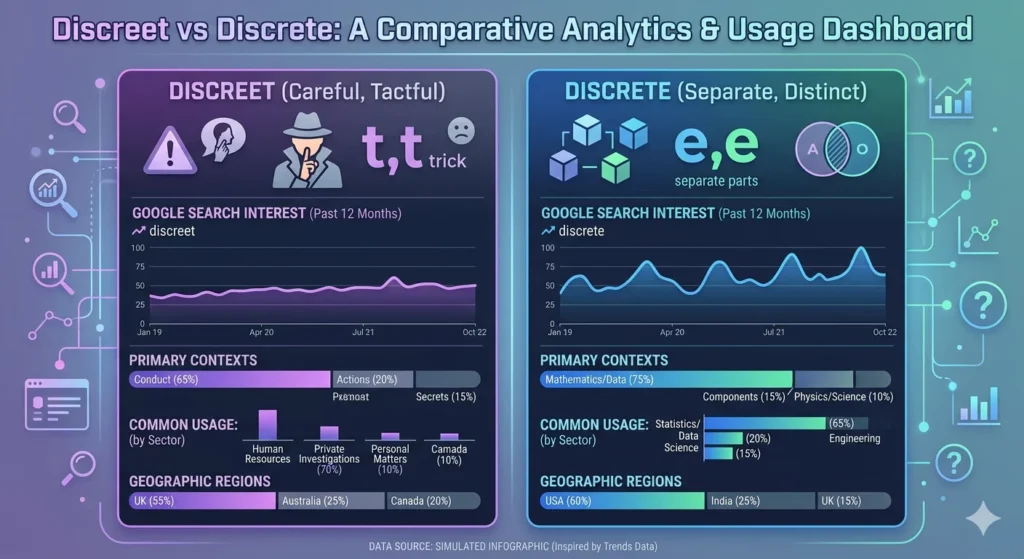discreet vs discrete