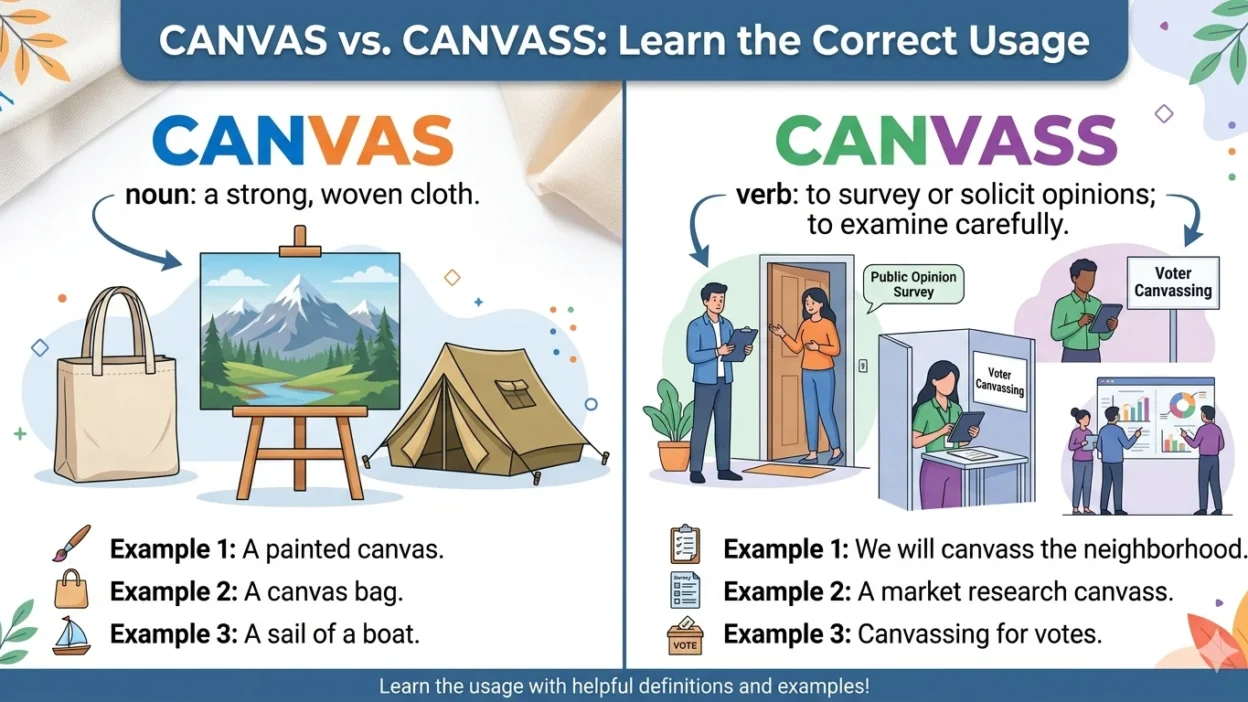 canvas vs canvass