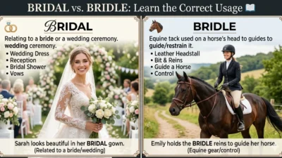 bridal vs bridle