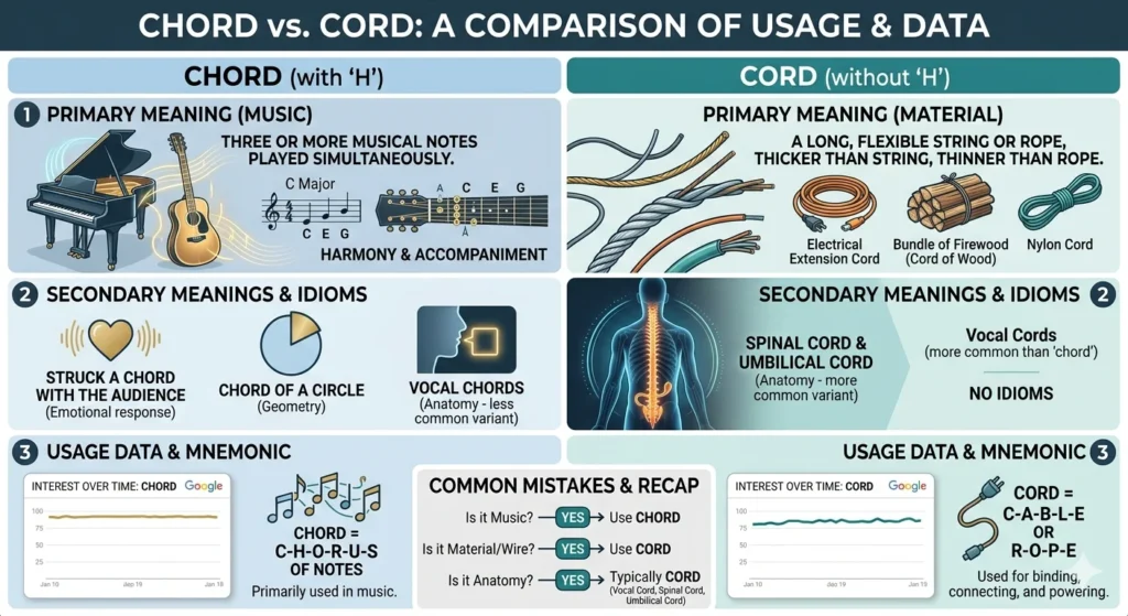 chord vs cord