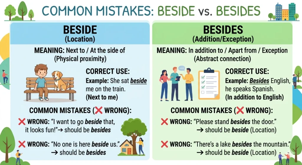 beside vs besides