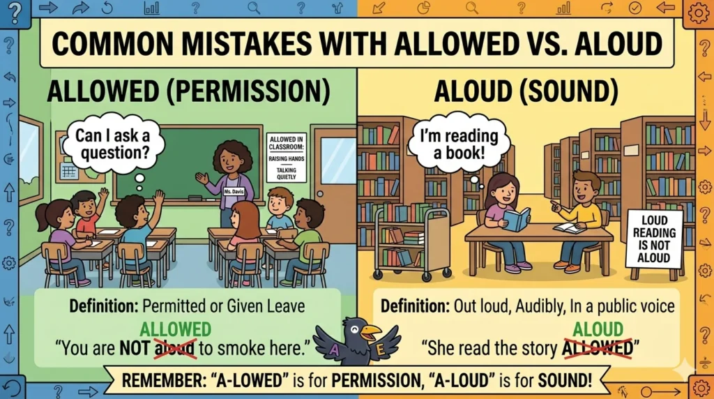 allowed vs aloud
