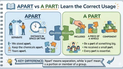apart vs a part