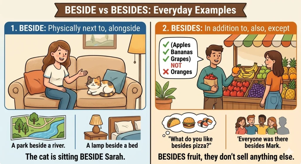 beside vs besides
