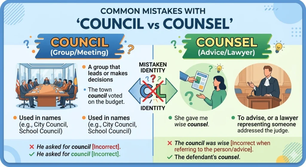 council vs counsel