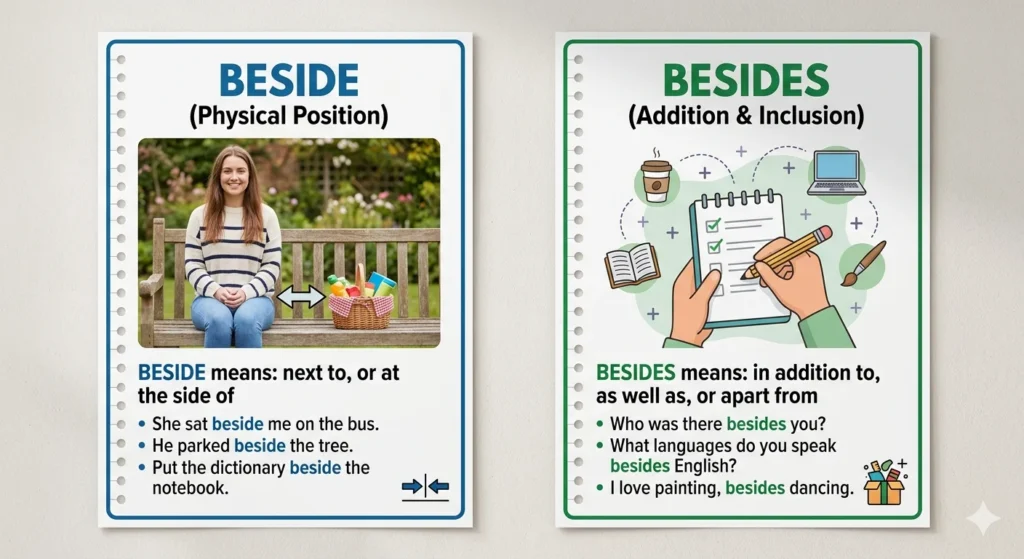 beside vs besides