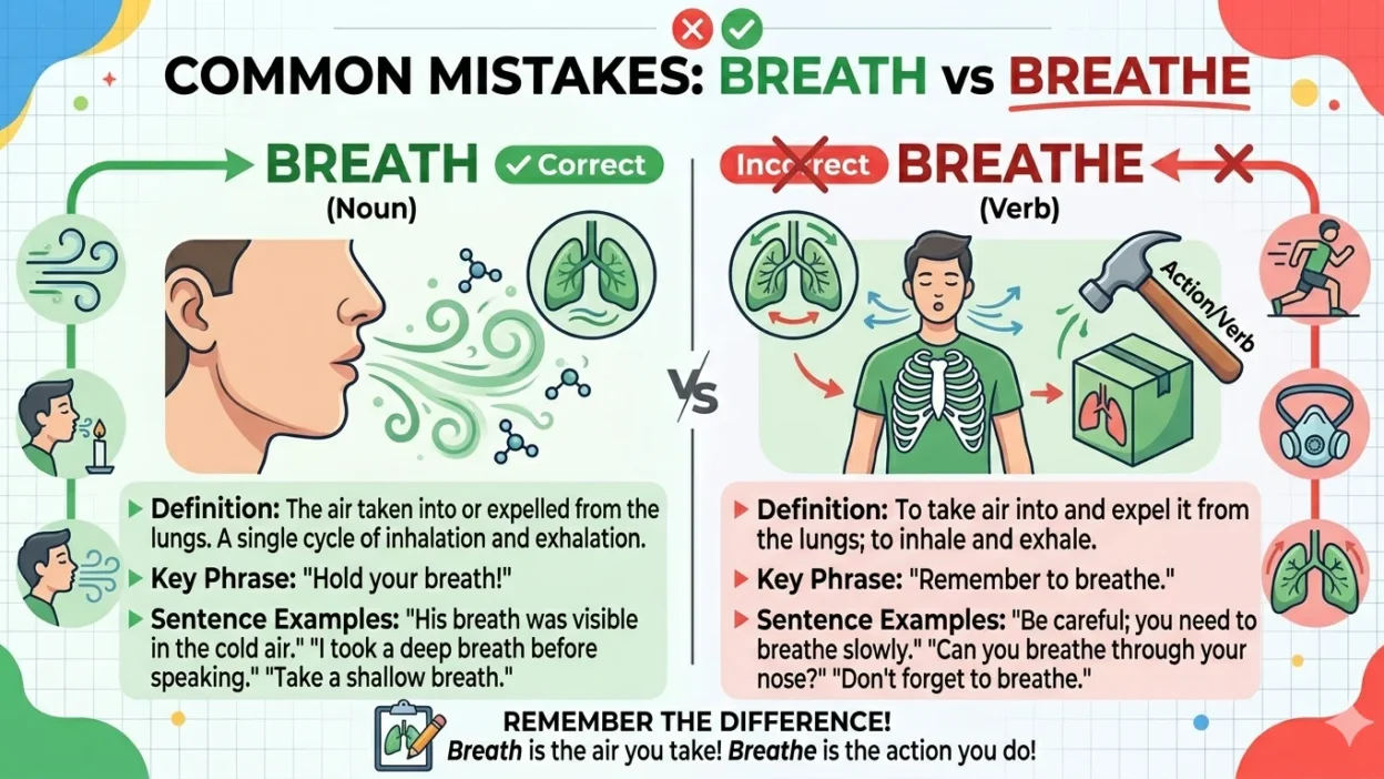 breath vs breathe