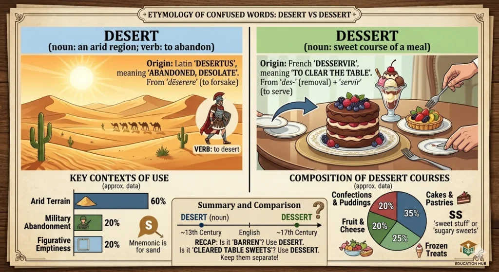 desert vs dessert