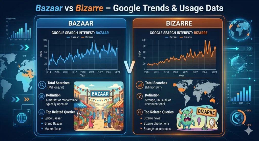 bazaar vs bizarre