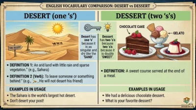 desert vs dessert