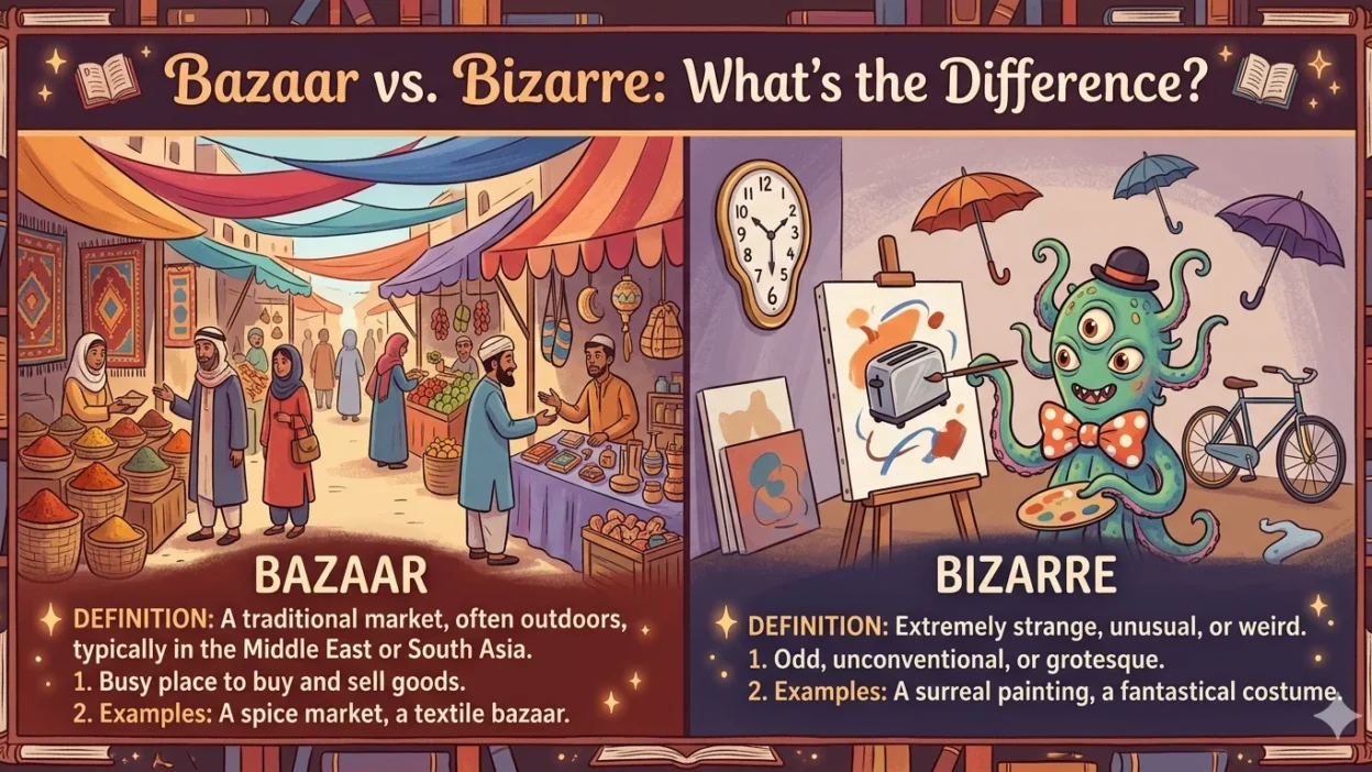 bazaar vs bizarre