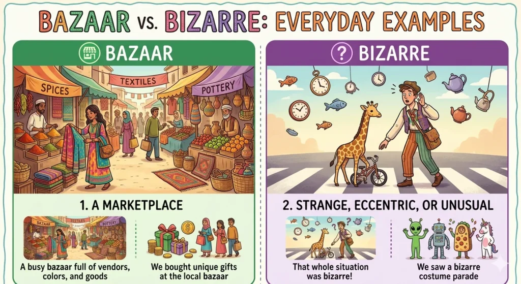 bazaar vs bizarre