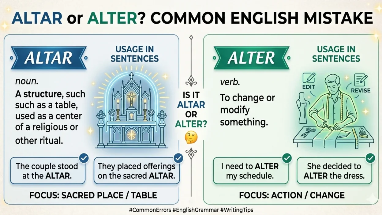 altar vs alter