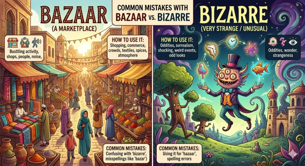 bazaar vs bizarre